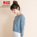 Women Pullovers Fashion O Neck Solid Color Long sleeve Knitted Cashmere Sweater